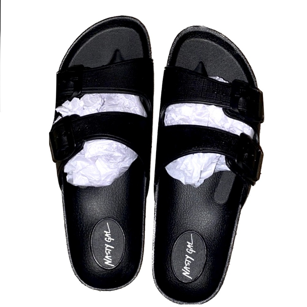 Nasty Gal Slip on Sandals - NWOB